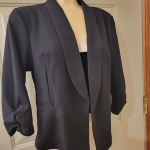 2 Women Dress Jackets Black and Maroon